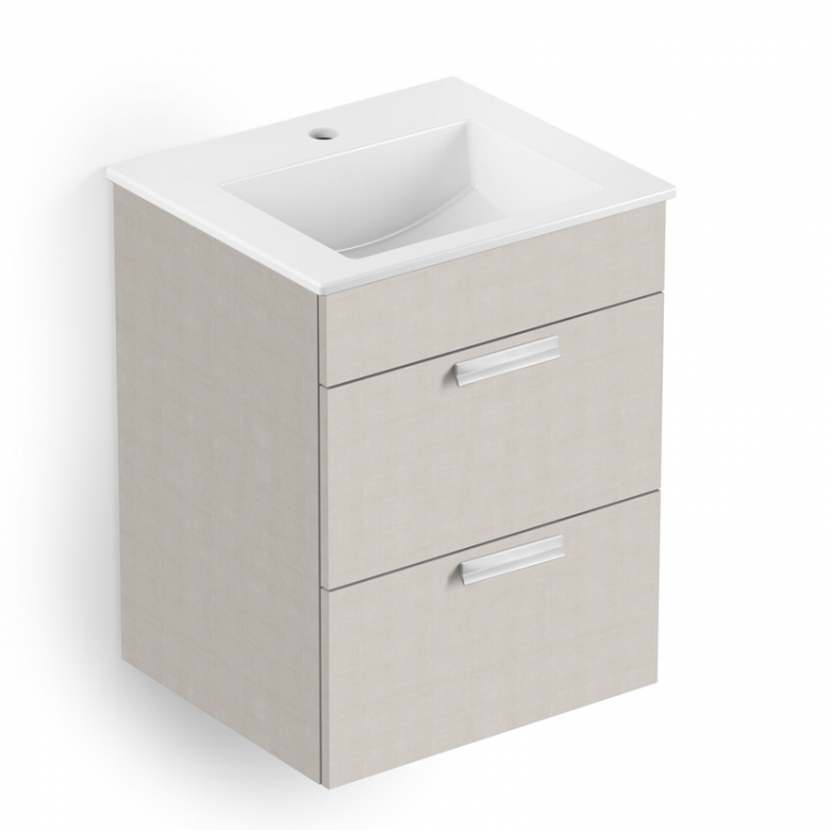 Gabinete integrado com gaveta e lavatório - 45x43 cm